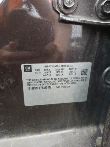 1G11C5SLXFF333479 - 2015 CHEVROLET MALIBU 1LT 栗色 照片 13