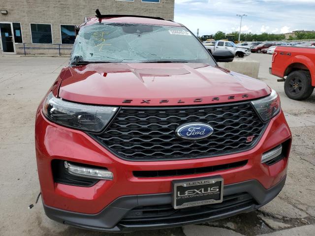 1FM5K8GC1LGA53490 - 2020 FORD EXPLORER ST RED photo 5