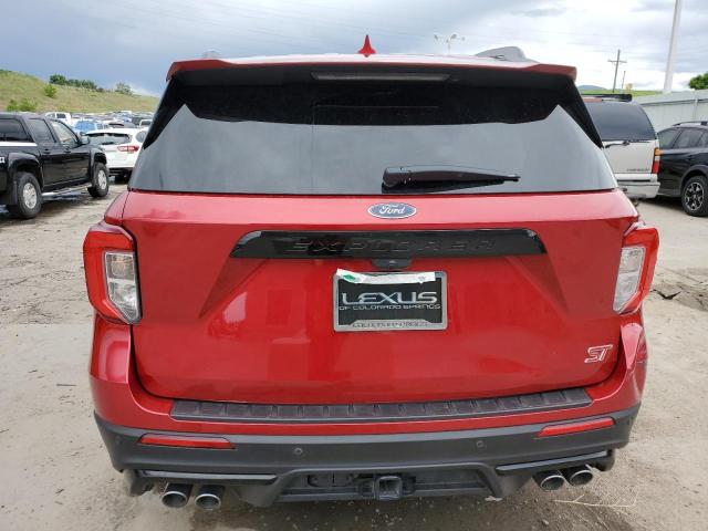 1FM5K8GC1LGA53490 - 2020 FORD EXPLORER ST RED photo 6