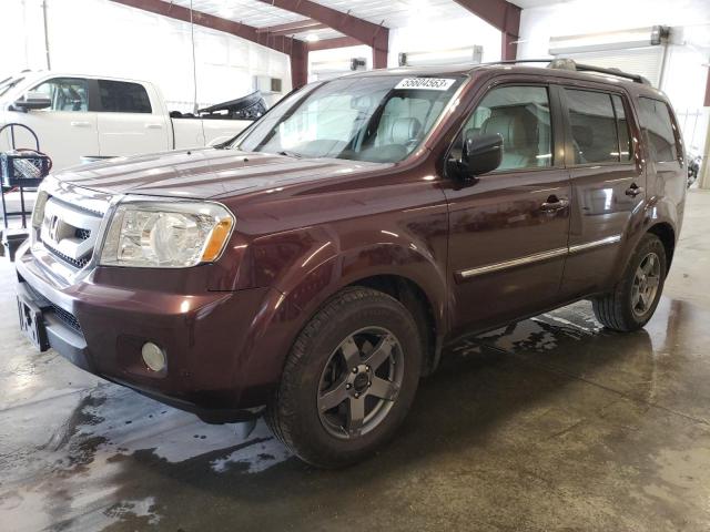 5FNYF4H99AB019063 - 2010 HONDA PILOT TOURING MAROON photo 1