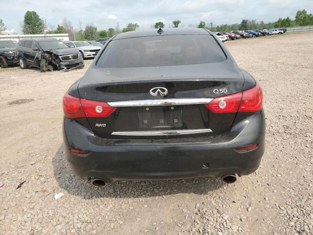 JN1BV7AR5FM394583 - 2015 INFINITI Q50 BASE BLACK photo 6