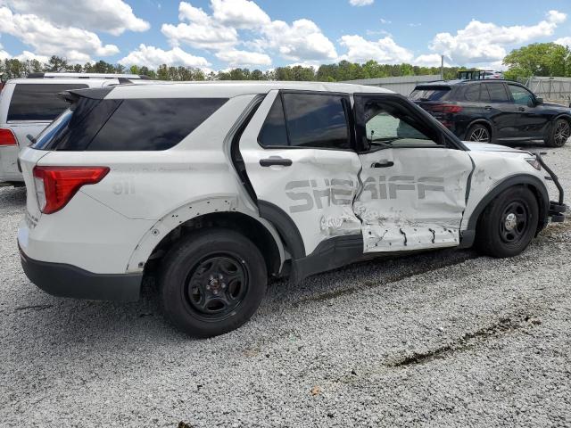 1FM5K8AC1NGB17877 - 2022 FORD EXPLORER POLICE INTERCEPTOR 白色 照片 3