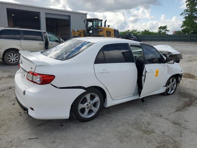 2T1BUEEXBC675033 - 2011 TOYOTA COROLLA BA WHITE photo 3