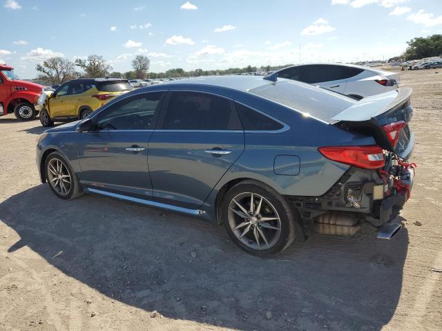 5NPE34AF9FH105901 - 2015 HYUNDAI SONATA SPORT BLUE photo 2