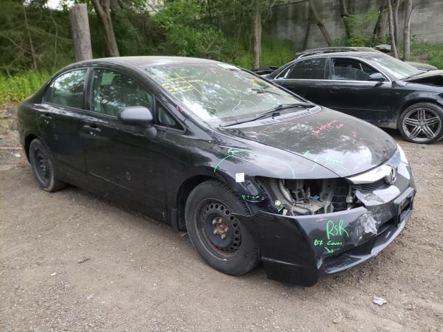 2HGFA16489H114961 - 2009 HONDA CIVIC DX-G BLACK photo 4