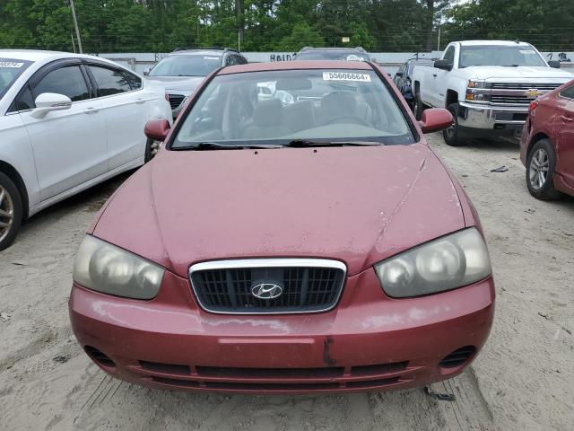 KMHDN45D13U544571 - 2003 HYUNDAI ELANTRA GLS RED photo 5