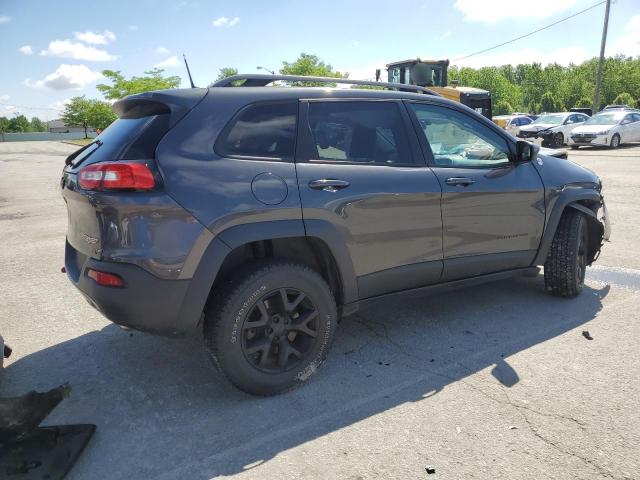 1C4PJMBSXHW600230 - 2017 JEEP CHEROKEE TRAILHAWK GRAY photo 3