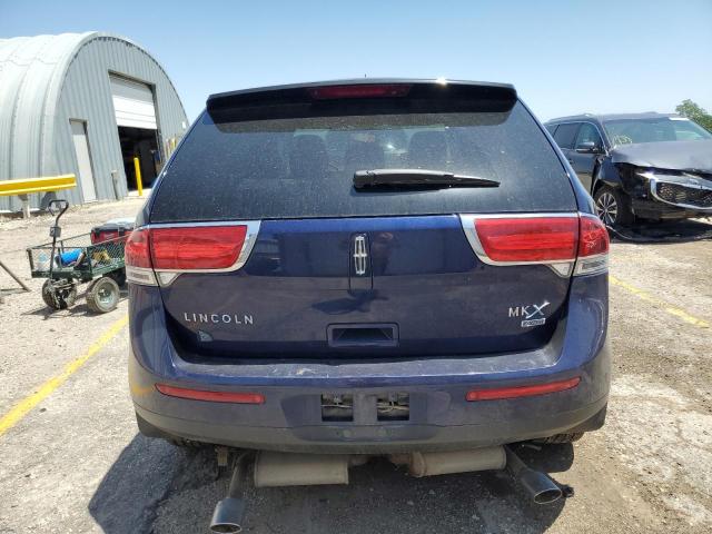 2LMDJ8JK4BBJ06563 - 2011 LINCOLN MKX BLUE photo 6