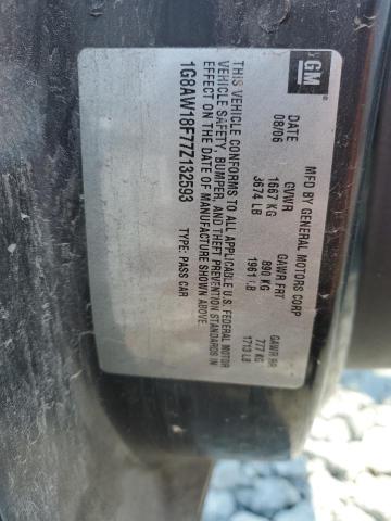 1G8AW18F77Z132593 - 2007 SATURN ION LEVEL 3 BLACK photo 12