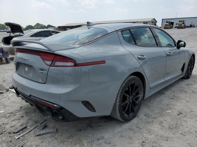 KNAE55LC1N6112737 - 2022 KIA STINGER GT2 GRAY photo 3