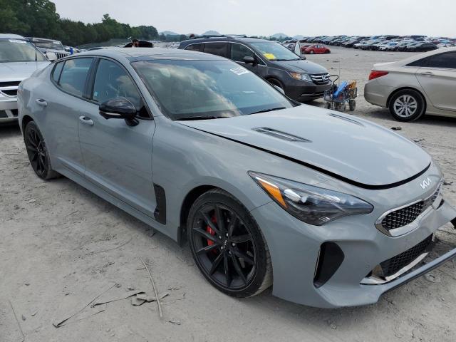 KNAE55LC1N6112737 - 2022 KIA STINGER GT2 GRAY photo 4