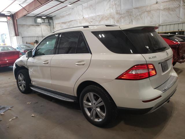 4JGDA5HB8DA121663 - 2013 MERCEDES-BENZ ML 350 4MATIC WHITE photo 2