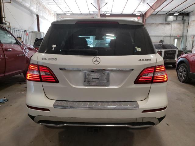 4JGDA5HB8DA121663 - 2013 MERCEDES-BENZ ML 350 4MATIC WHITE photo 6