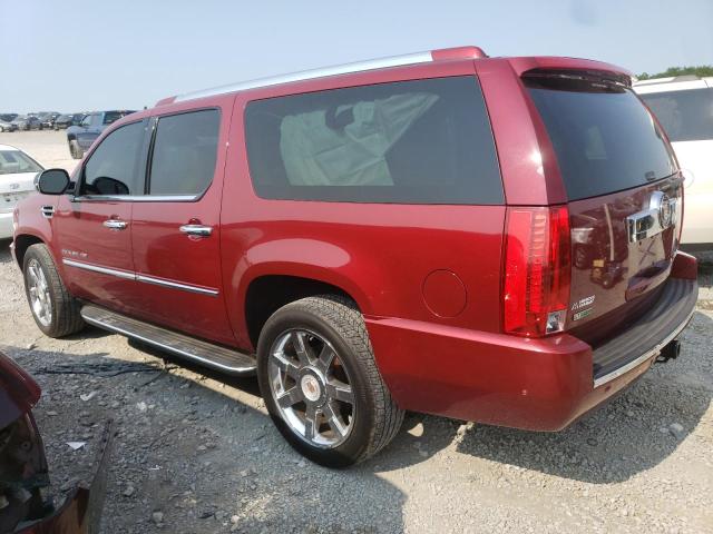 1GYUKHEF0AR100906 - 2010 CADILLAC ESCALADE ESV LUXURY RED photo 2