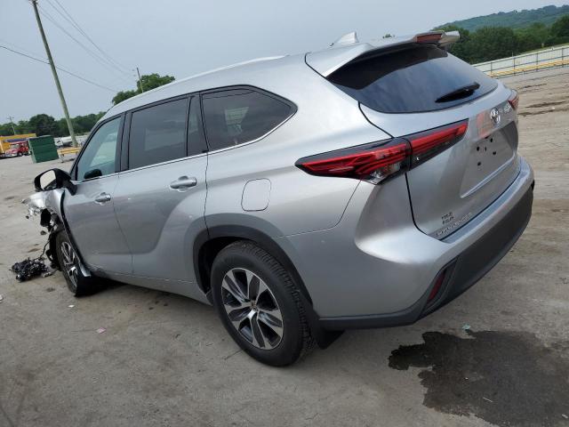 5TDGZRAH4NS125780 - 2022 TOYOTA HIGHLANDER XLE Silber Foto 2