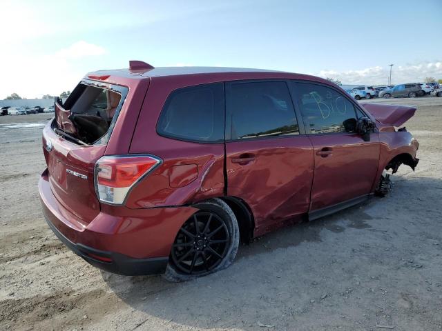 JF2SJAAC8JH419013 - 2018 SUBARU FORESTER 2.5I BURGUNDY photo 3