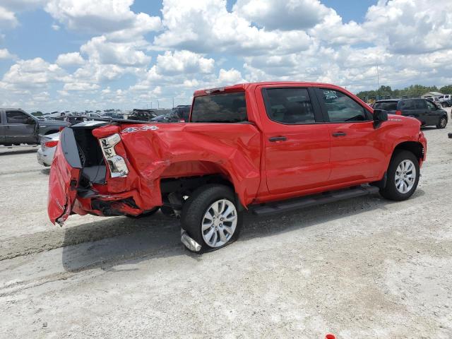 1GCPDBEK1NZ575686 - 2022 CHEVROLET SILVERADO K1500 CUSTOM RED photo 3