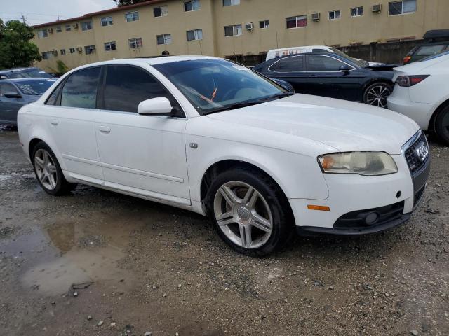 WAUAF78E78A059139 - 2008 AUDI A4 2.0T WHITE photo 4