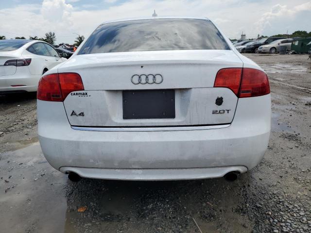 WAUAF78E78A059139 - 2008 AUDI A4 2.0T WHITE photo 6