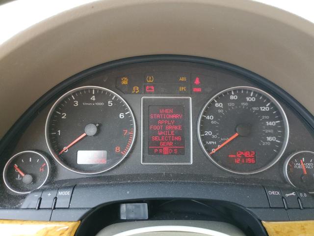 WAUAF78E78A059139 - 2008 AUDI A4 2.0T WHITE photo 9