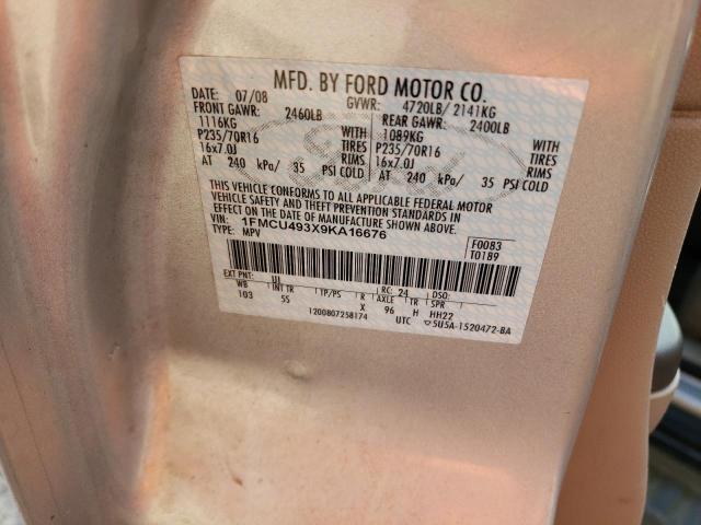 1FMCU493X9KA16676 - 2009 FORD ESCAPE HYBRID SILVER photo 13