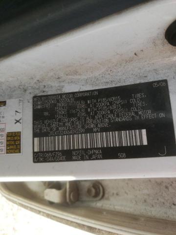 JTLKT324X64092399 - 2006 TOYOTA SCION XB 白色 照片 12