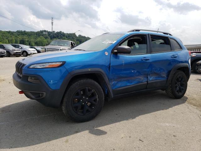 1C4PJMBS7HW657498 - 2017 JEEP CHEROKEE TRAILHAWK BLUE photo 1