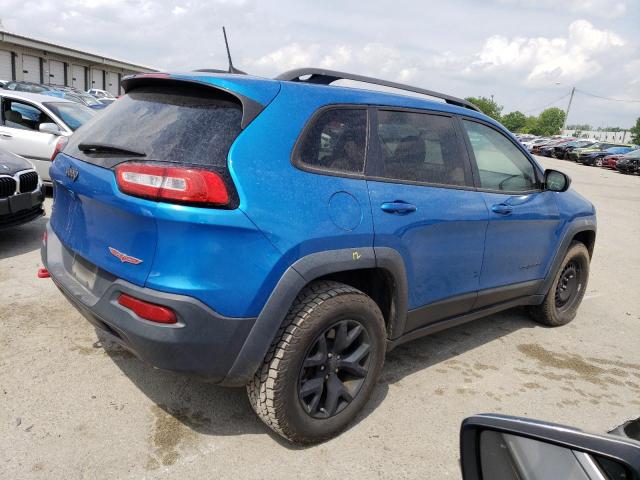 1C4PJMBS7HW657498 - 2017 JEEP CHEROKEE TRAILHAWK BLUE photo 3