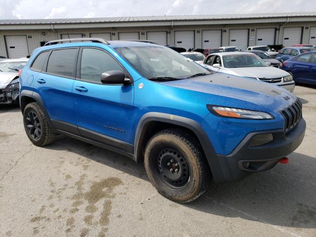 1C4PJMBS7HW657498 - 2017 JEEP CHEROKEE TRAILHAWK BLUE photo 4