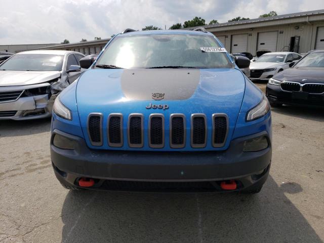 1C4PJMBS7HW657498 - 2017 JEEP CHEROKEE TRAILHAWK BLUE photo 5