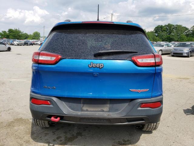 1C4PJMBS7HW657498 - 2017 JEEP CHEROKEE TRAILHAWK BLUE photo 6