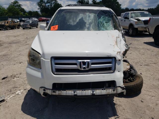 5FNYF18658B000394 - 2008 HONDA PILOT EXL WHITE photo 5