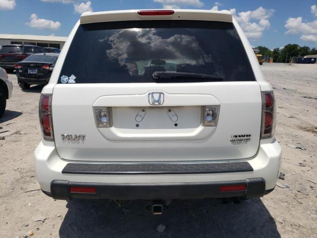 5FNYF18658B000394 - 2008 HONDA PILOT EXL WHITE photo 6