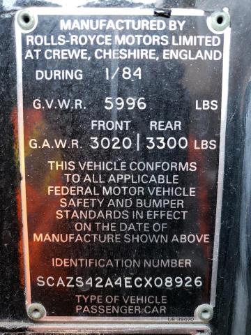 SCAZS42A4ECX08926 - 1984 ROLLS-ROYCE SILVER SPI İki rəngli foto 12