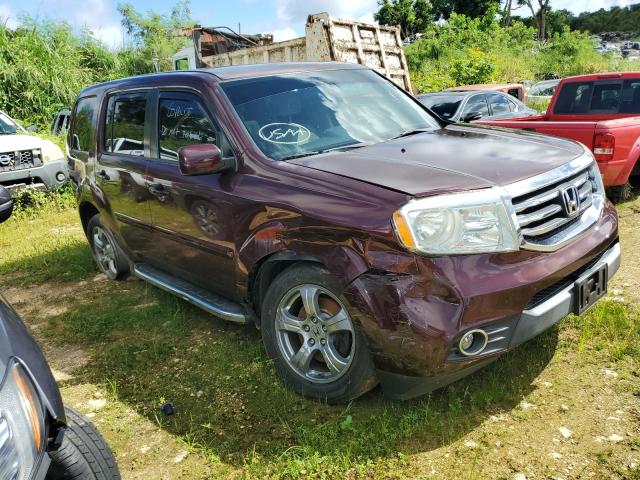 5FNYF3H45DB017717 - 2013 HONDA PILOT EX MAROON photo 4