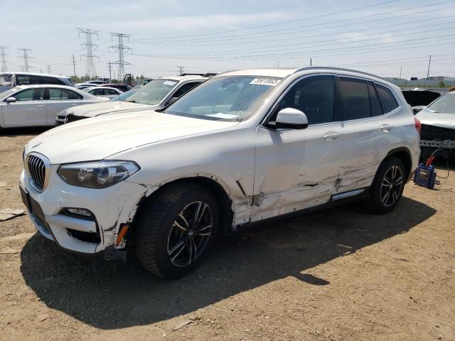 5UXTR9C53KLE18781 - 2019 BMW X3 XDRIVE30I WHITE photo 1