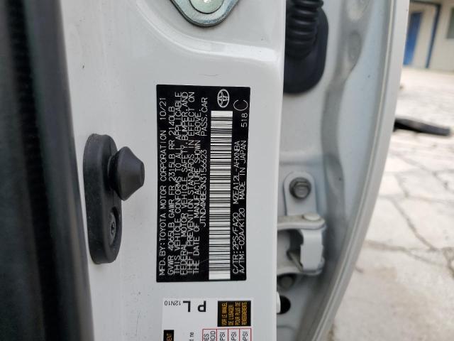 JTND4MBE3N3156623 - 2022 TOYOTA COROLLA SE WHITE photo 12