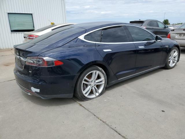 5YJSA1S16EFP50559 - 2014 TESLA MODEL S Կապույտ լուսանկար 3