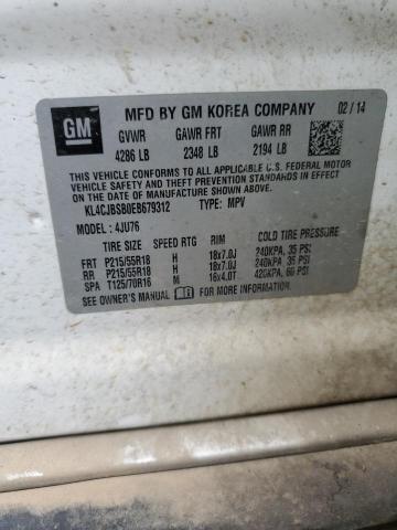 KL4CJBSB0EB679312 - 2014 BUICK ENCORE CONVENIENCE 白色 照片 13