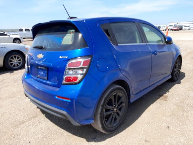 1G1JF6SB0H4106272 - 2017 CHEVROLET SONIC PREMIER BLUE photo 4