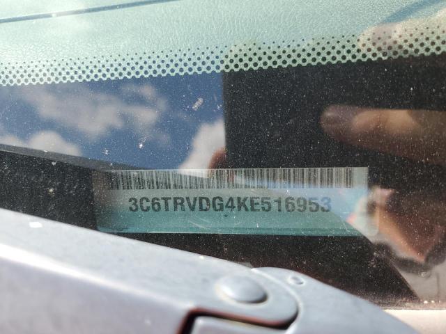 3C6TRVDG4KE516953 - 2019 RAM PROMASTER 2500 HIGH GRAY photo 12