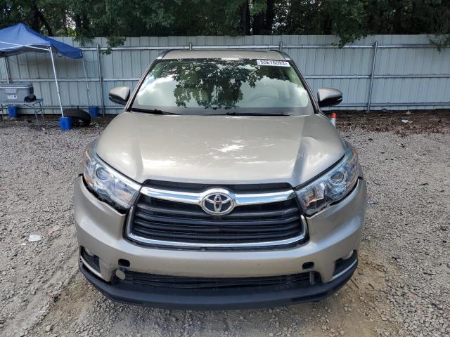 5TDKKRFH9FS045450 - 2015 TOYOTA HIGHLANDER XLE 棕色 照片 5
