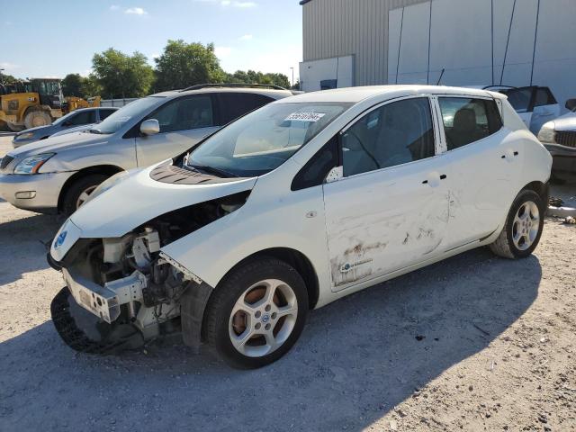 JN1AZ0CP4CT016727 - 2012 NISSAN LEAF SV WHITE photo 1