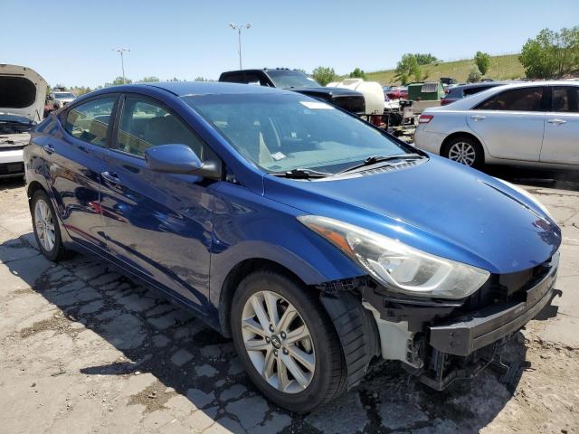 5NPDH4AE7FH601705 - 2015 HYUNDAI ELANTRA SE BLUE photo 4