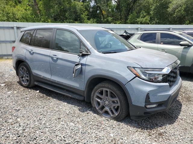 5FNYF7H5XNB004835 - 2022 HONDA PASSPORT EXL BLUE photo 4