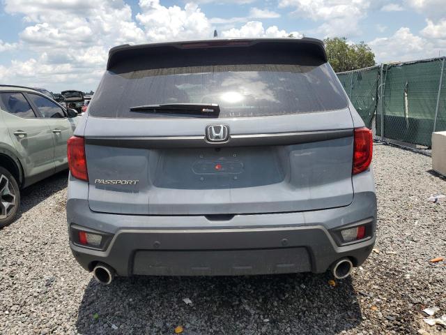5FNYF7H5XNB004835 - 2022 HONDA PASSPORT EXL BLUE photo 6