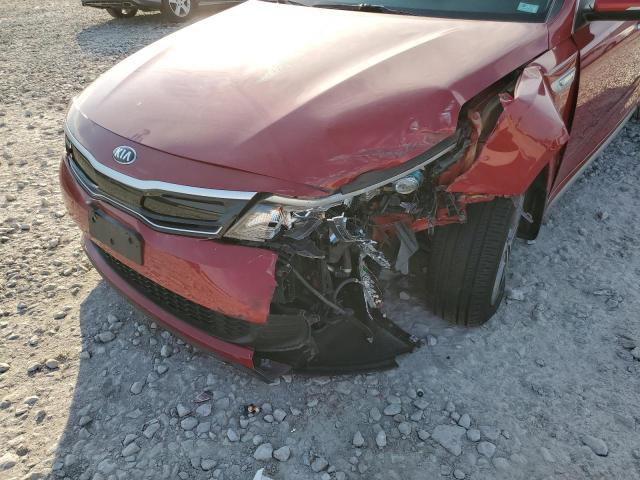 KNAGU4LE1H5012123 - 2017 KIA OPTIMA HYBRID RED photo 9