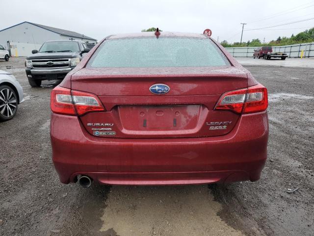 4S3BNAK60H3008904 - 2017 SUBARU LEGACY 2.5I LIMITED MAROON photo 6