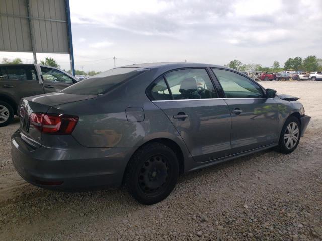 3VW2B7AJ1HM412596 - 2017 VOLKSWAGEN JETTA S GRAY photo 3
