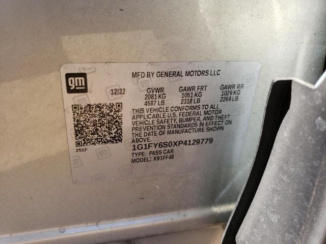 1G1FY6S0XP4129779 - 2023 CHEVROLET BOLT EUV LT SILVER photo 12